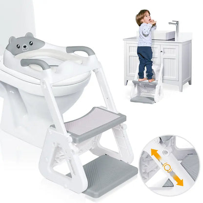 Orzbow 2-IN-1 Toddler Potty Training Seat with Step Stool
