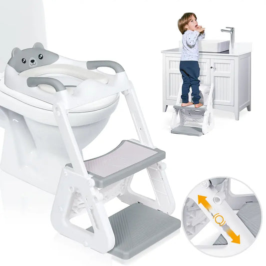 Orzbow 2-IN-1 Toddler Potty Training Seat with Step Stool