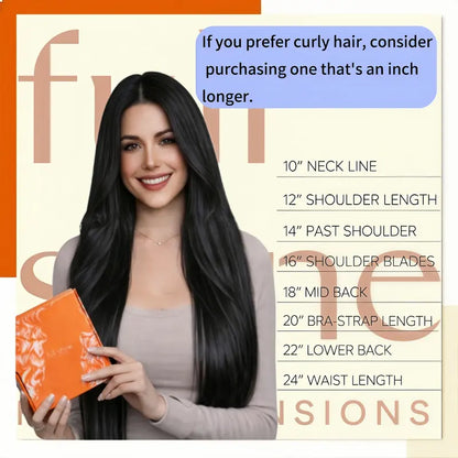Seamless Natural Tape-In Human Hair Extensions