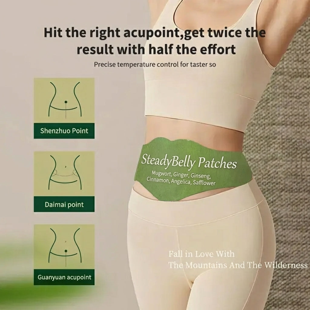 SteadyBelly® - Bloat Patches. Wake up light. Stay flat all day.